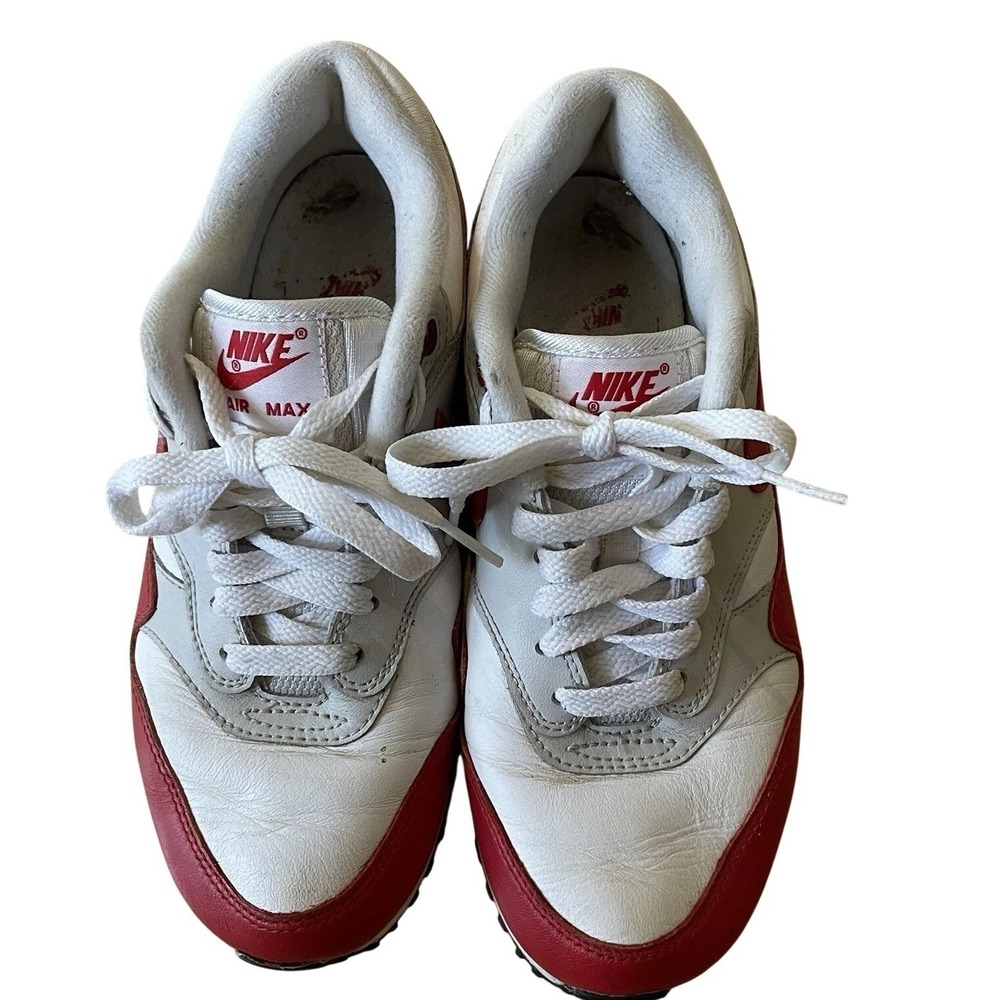 Nike Air Max 1 Anniversary OG Red Sneakers Women's 6.5 Men's 5 - Picture 3 of 8